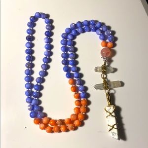 Beaded crystal necklace